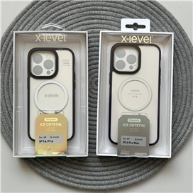 قاب برند ایکس لول مدل X-Level Ice Crystal  پشت تلق دور نرم مناسب برای Apple iPhone 14 Pro