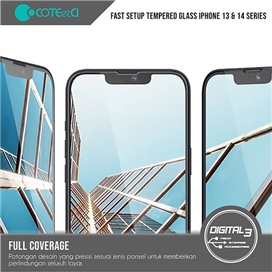 گلس تمام صفحه تمام چسب کوتتسی Apple iPhone 13 Pro Max Coteetci HD 35002