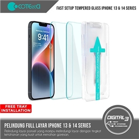 گلس تمام صفحه تمام چسب کوتتسی Apple iPhone 13 Pro Max Coteetci HD 35002