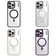 قاب YOUNGKIT یانگکیت Apple iPhone 15 Pro Max Crystal Grid Non Yellowing Magsafe Stand Series