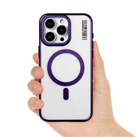 قاب YOUNGKIT یانگکیت Apple iPhone 15 Pro Max Crystal Grid Non Yellowing Magsafe Stand Series