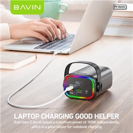 پاوربانک 30000 باوین Bavin PC1022S توان 100 وات