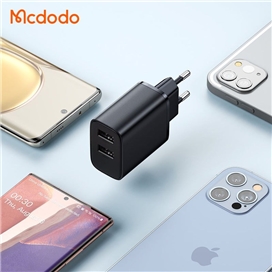 آداپتور شارژ دو پورت 12 وات مک دودو Mcdodo 12W Wall Charger CH-507