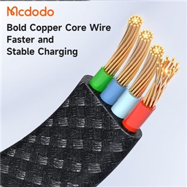 کابل شارژ لایتنینگ 1.2 متر مک دودو Mcdodo LED Rhythm Data Cable CA-497