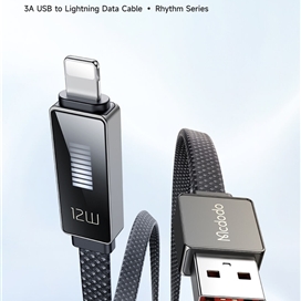 کابل شارژ لایتنینگ 1.2 متر مک دودو Mcdodo LED Rhythm Data Cable CA-497