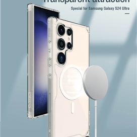 قاب محافظ مگنتی نیلکین سامسونگ Samsung Galaxy S24 Ultra Nillkin Nature TPU Pro Magnetic Case