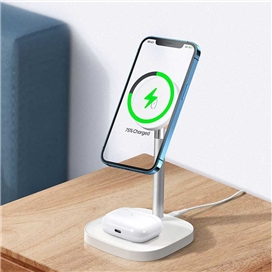 شارژر بی سیم مک دودو Mcdodo CH-7340 2 In 1 Desktop Wireless Charger Stand
