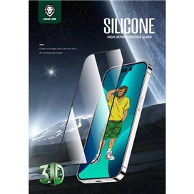گلس دور سلیکیونی گرین لاین آیفون Green Lion 3D Silicone Plus High Definition مناسب برای Apple iPhone 14