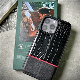 کیف پولو Polo مدل کروکدیل DWIGHT مناسب برای Apple iPhone 15 Pro Max