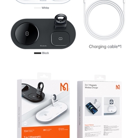 شارژر وایرلس سه کاره مک دودو مدل Mcdodo CH-7060 CH-7061