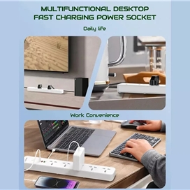 چند راهی برق و شارژر الدینیو LDNIO SC5319 دارای 3 پورت