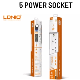 چند راهی برق و شارژر الدینیو LDNIO SC5319 دارای 3 پورت