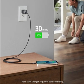 کابل تایپ سی به لایتنینگ نسل پنجم انکر  Anker 541 USB-C to Lightning Cable (180 cm)