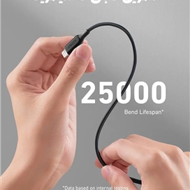 کابل تایپ سی به لایتنینگ نسل پنجم انکر  Anker 541 USB-C to Lightning Cable (30 cm)