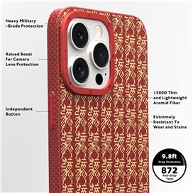 قاب YOUNGKIT یانگکیت Kevlar Magsafe Auspicious Long Series مناسب برای Apple iPhone 14 Pro Max