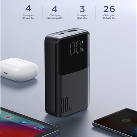 پاوربانک 30 وات دو پورت 20000 جویروم با کابل همراه JOYROOM Mini Power Bank With dual Cables JR-PBC07