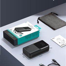 پاوربانک 30 وات دو پورت 20000 جویروم با کابل همراه JOYROOM Mini Power Bank With dual Cables JR-PBC07