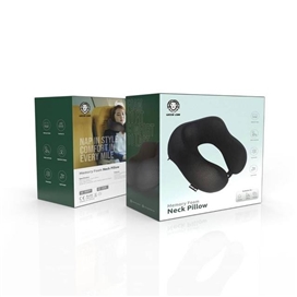 بالش گردن فوم مموری گرین لاین Green Memory Foam Neck Pillow GNMEFMNECKBK