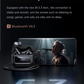 هندزفری بلوتوث مک دودو Mcdodo Lanyard Tied Portable Digital Display TWS Earbuds HP-3290