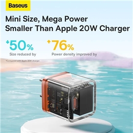 شارژر دیواری 20 وات بیسوس Baseus GaN5 Fast Charger (Mini) 1C 20W CCGP170007