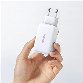 شارژر دیواری 65 وات با دو پورت USB-C و یک پورت USB-A یوگرین مدل CD244