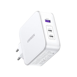 شارژر دیواری یوگرین 140 وات با دو پورت USB-C و یک پورت USB-A مدل CD289 همراه با کابل USB-C