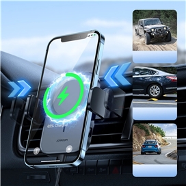 هولدر و شارژر وایرلس دریچه کولری مگ سیف جویروم Joyroom JR-ZS295