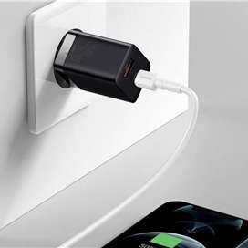 شارژر دیواری فست شارژ بیسوس Baseus Super Si Pro C+U 30W CCCJG30CE CCSUPP-E01 EU توان 30 وات