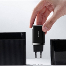 شارژر دیواری فست شارژ بیسوس Baseus Super Si Pro C+U 30W CCCJG30CE CCSUPP-E01 EU توان 30 وات