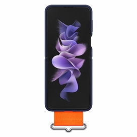 کاور Silicone Cover With Strap سامسونگ Galaxy Z Flip 3