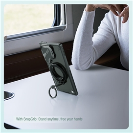 قاب محافظ مگنتی نیلکین سامسونگ Samsung S24 Ultra Nillkin IceBlade Magnetic Prop Case با محافظ دوربین