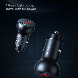 شارژر فندکی 2 خروجی 45W مک دودو بهمراه خروجی PD مدل CC-7030