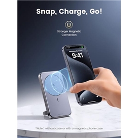 پاور بانک بی سیم مغناطیسی و باسیم 57.5 وات و 10000mAh دو پورت یوگرین مدل PB206 کد 15086