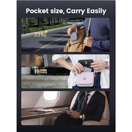 پاور بانک بی سیم مغناطیسی و باسیم 57.5 وات و 10000mAh دو پورت یوگرین مدل PB206 کد 15086