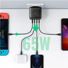 شارژر دیواری 65 وات با 3 پورت USB-C و 1 پورت USB-A یوگرین مدل CD224