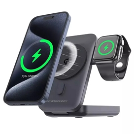 پاوربانک وایرلس 10000 پاورولوژِی Powerology Qi2 Magsafe Power Bank PPBCHA35