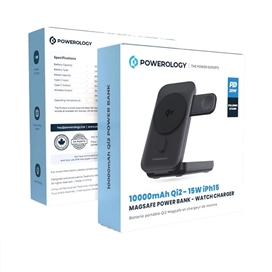 پاوربانک وایرلس 10000 پاورولوژِی Powerology Qi2 Magsafe Power Bank PPBCHA35