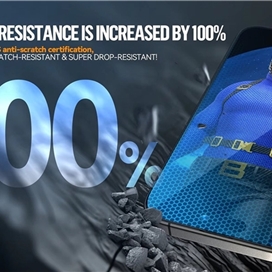 گلس برند بلوئو Blueo مدل Blueo Crystal Anti-scratch مناسب برای Apple iPhone 16 Pro Max بهمراه ابزار نصب