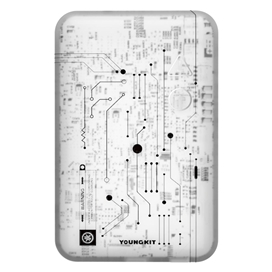 پاوربانک مگسیف یانگ کیت مدل YOUNGKIT Circuit Board Power Bank MagSafe ظرفیت 5 هزار توان 20 وات