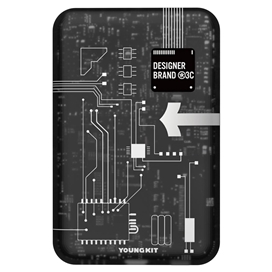 پاوربانک مگسیف یانگ کیت مدل YOUNGKIT Circuit Board Power Bank MagSafe ظرفیت 5 هزار توان 20 وات