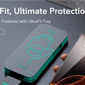 محافظ صفحه نمایش آیفون 16 پرو مکس ESR Armorite همراه با ابزار نصب آسان