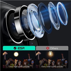محافظ لنز دوربین ESR مناسب برای iPhone 16 Pro Max