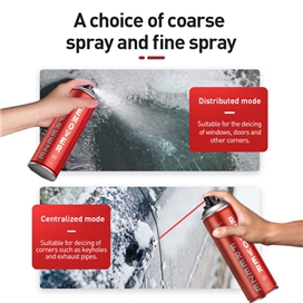 اسپری ضدیخ بیسوس Baseus Melting Point Deicer ACCBJ-09 همراه با پارو دستی و حوله