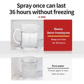 اسپری ضدیخ بیسوس Baseus Melting Point Deicer ACCBJ-09 همراه با پارو دستی و حوله