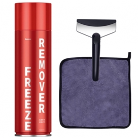 اسپری ضدیخ بیسوس Baseus Melting Point Deicer ACCBJ-09 همراه با پارو دستی و حوله