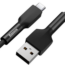 کابل Type C بیسوس Baseus Silica gel CATGJ-A01 / A06 cable توان 2.4 آمپر به طول 2 متر
