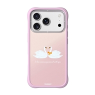 قاب برند یانگ کیت مدل Swans In Love قو های عاشق صورتی  Youngkit آیفون مناسب برای Apple iPhone 17 Pro Max