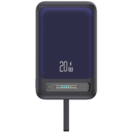 پاوربانک وایرلس 10000 مگنتی یوسمز USAMS CD219 توان 20 وات همراه با کابل متصل