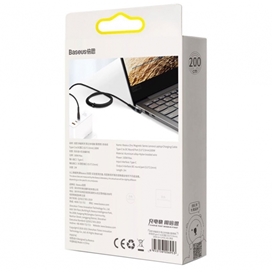 کابل شارژر مگنتی لپ تاپ لنوو بیسوس Baseus Zinc Lenovo Type C to DC CATXC-U01 طول 2 متر توان 100 وات