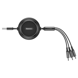 کابل سه سر بیسوس Baseus Golden Loop 3-in-1 Elastic Cable CAMLT-JH01 توان 3.5 آمپر